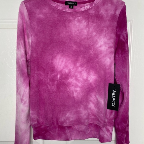 NET Wildfox Tie Dye Lounge Sweater Sz XS - Picture 4 of 8